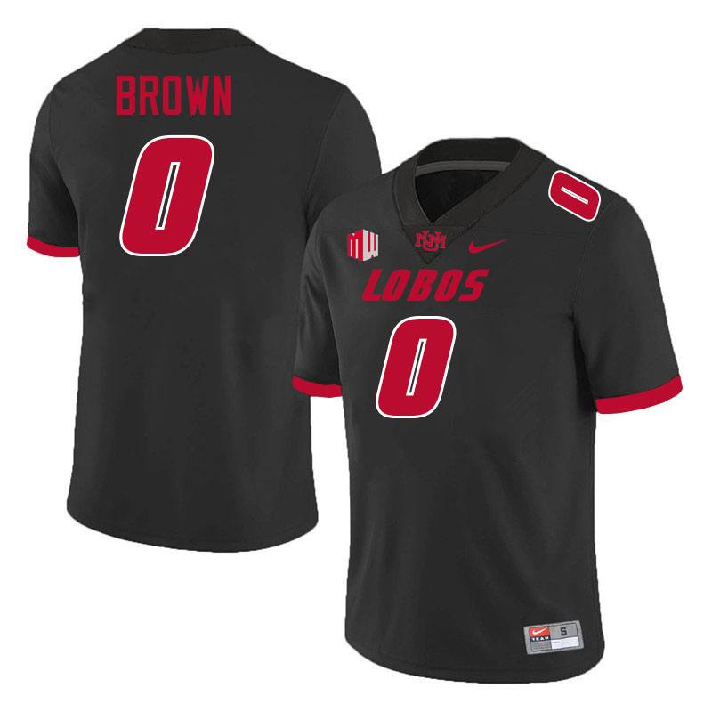 Deriece Brown UNM Lobos Jersey,New Mexico Lobos Football Jersey,Uniforms-Black